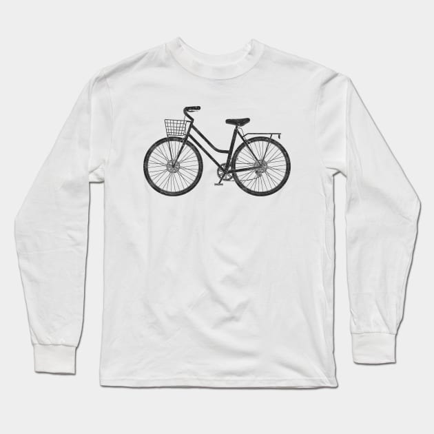 Beach Cruiser Bike Long Sleeve T-Shirt by TheWanderingFools